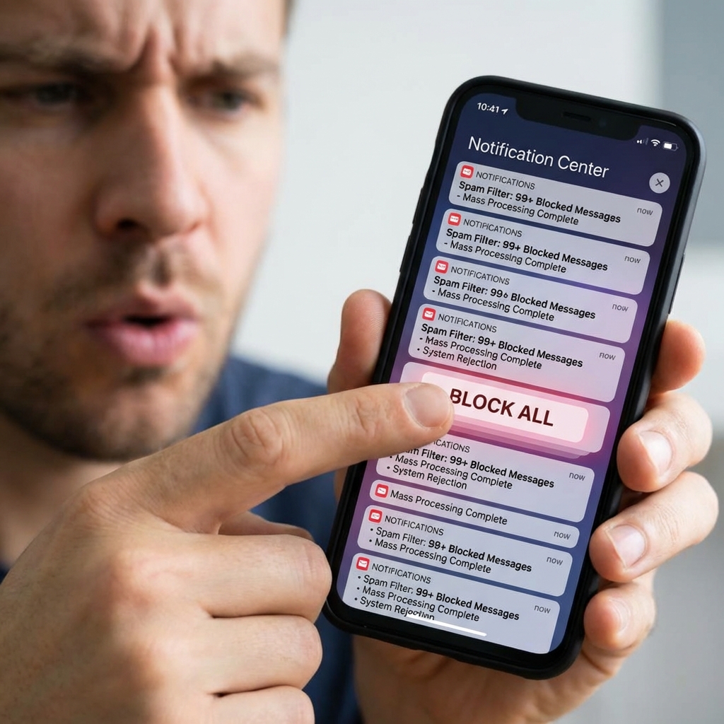 一斉配信のブロック率が高い