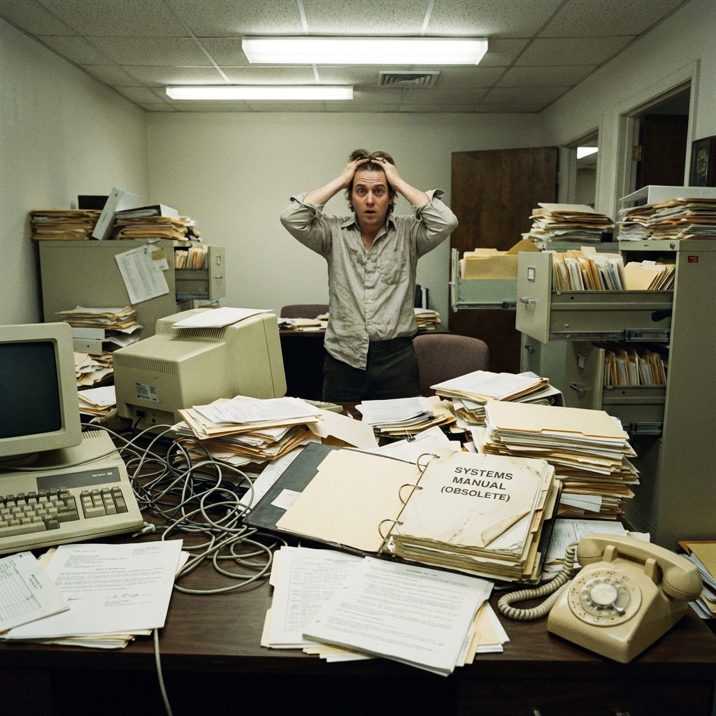 顧客管理が紙や別システム